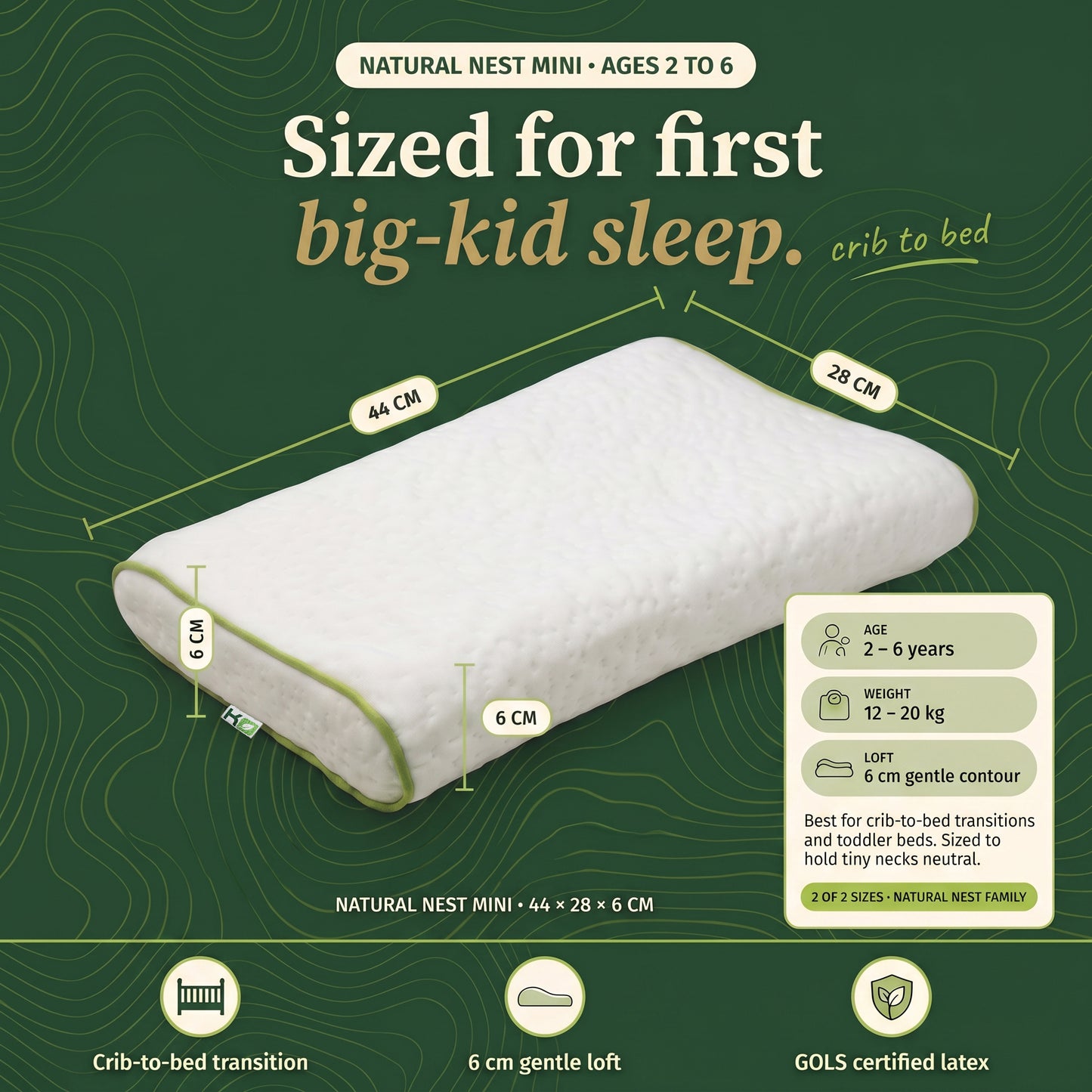 Natural Nest Mini Pillow