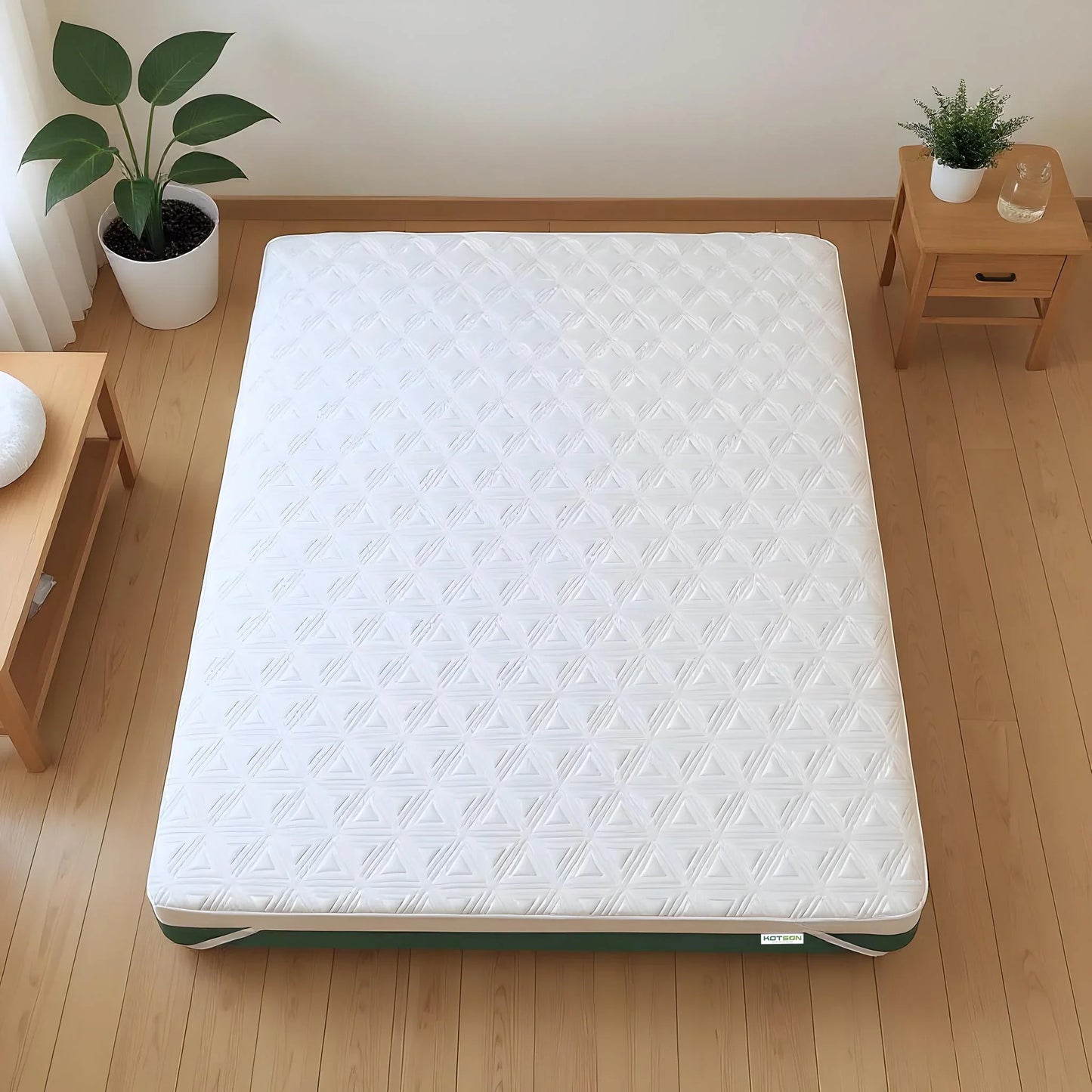 Eco-Friendly Organic Latex Mattress Topper - Hypoallergenic & Supportive

